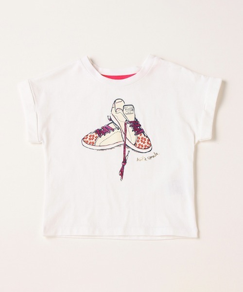 「kate spade new york kids」 「KIDS」半袖Tシャツ 130cm オフホワイト キッズ_画像4