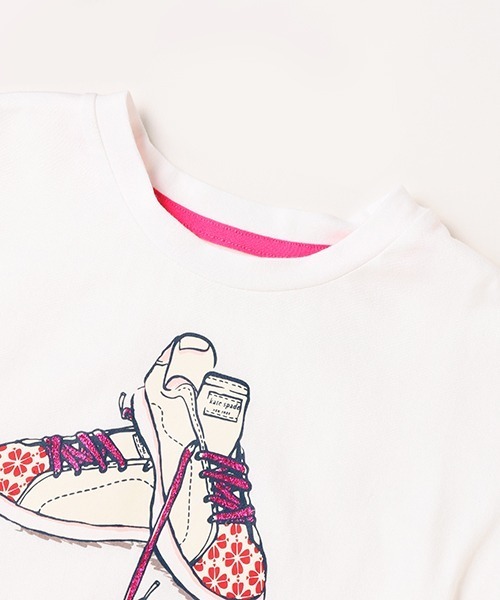 「kate spade new york kids」 「KIDS」半袖Tシャツ 130cm オフホワイト キッズ_画像8