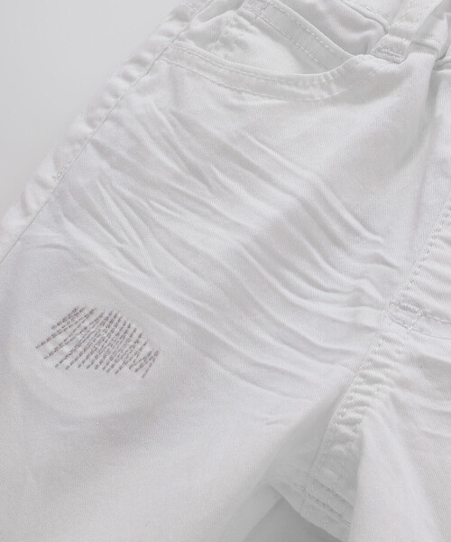 「WASK」 「KIDS」デニムハーフパンツ 140cm ホワイト キッズ_画像8