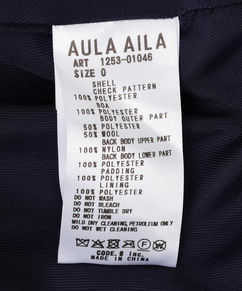 AULA AILA（アウラ アイラ） コート チェスターコート AULA AILA