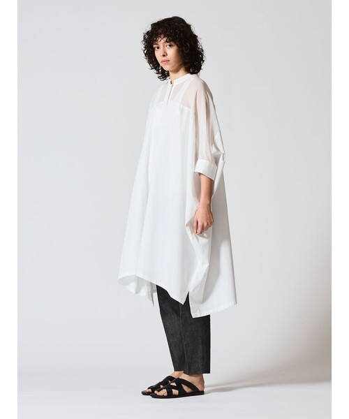 「mizuiroind」 半袖ワンピース FREE チャコールグレー レディース_画像7