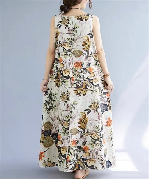 「Dream garden」 ノースリーブワンピース M ピンク系その他 レディース_画像6