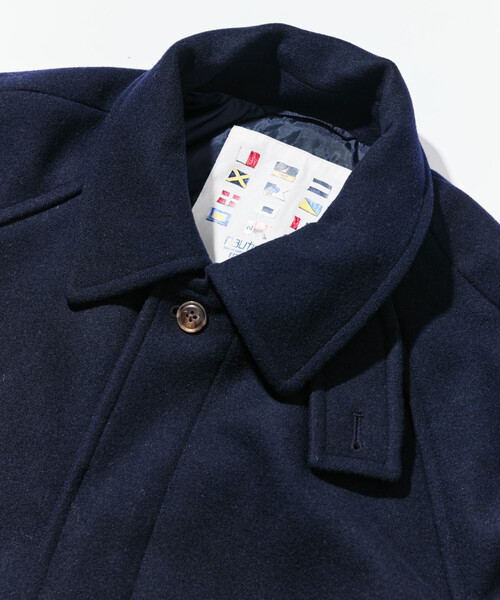 NAUTICA / ステンカラーコート/XL/コットン/NVY NAUTICA（ノーティカ） ステンカラーコート コート ベルテッド ウール