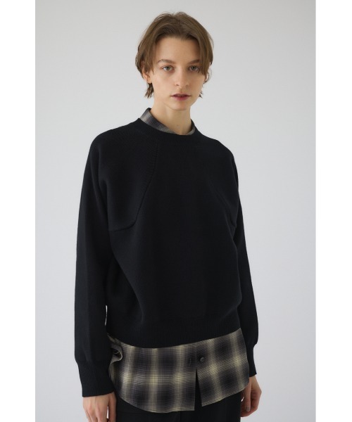 美品‼️完売品‼️2022SS RIM.ARK W face knit JK RIM.ARK ニット セーター Elastic touch basic knit エラスティック