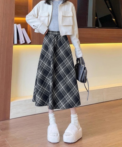 miniministore（ミニミニストア） スカート フレアスカート チェック柄