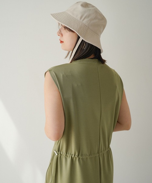 「rectangle」 ノースリーブワンピース FREE アイボリー レディース_画像2