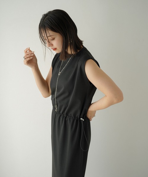 「rectangle」 ノースリーブワンピース FREE アイボリー レディース_画像7