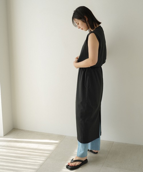 「rectangle」 ノースリーブワンピース FREE アイボリー レディース_画像8