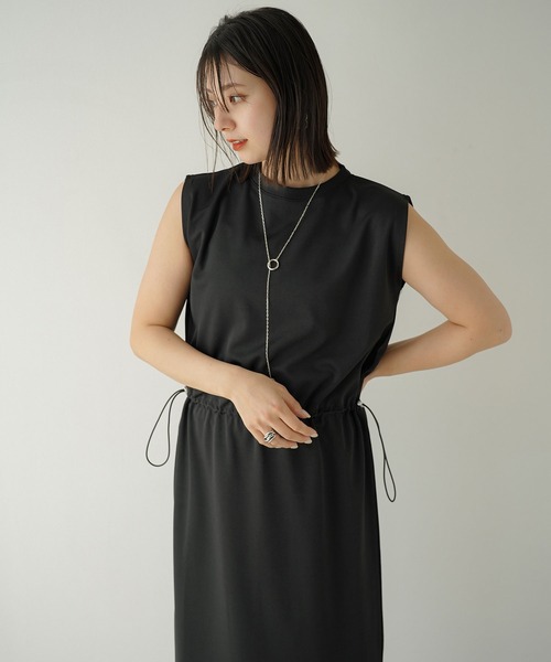 「rectangle」 ノースリーブワンピース FREE アイボリー レディース_画像9