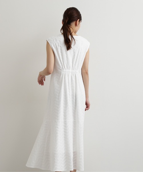 「NATURAL BEAUTY BASIC」 ノースリーブワンピース MEDIUM ブラック レディース_画像4