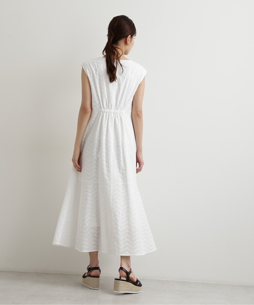 「NATURAL BEAUTY BASIC」 ノースリーブワンピース MEDIUM ブラック レディース_画像5