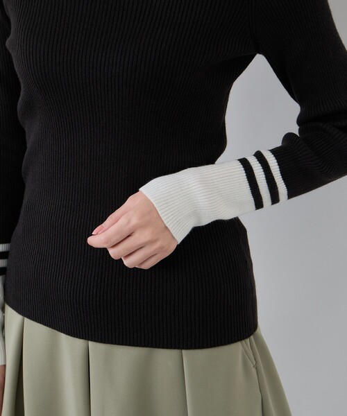 JUN&ROPE'（ジュンアンドロペ） ニット セーター バイカラー切替リブ