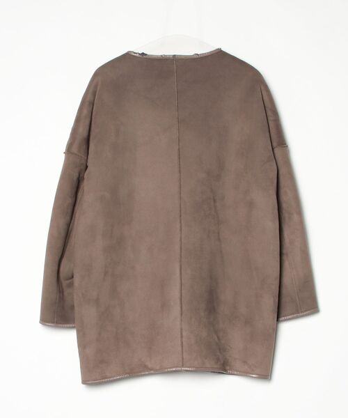 新品未使用タグ付き　ROUGE VIF ノーカラーコート Rouge vif（ルージュ ヴィフ） ノーカラーコート コート ノーカラー