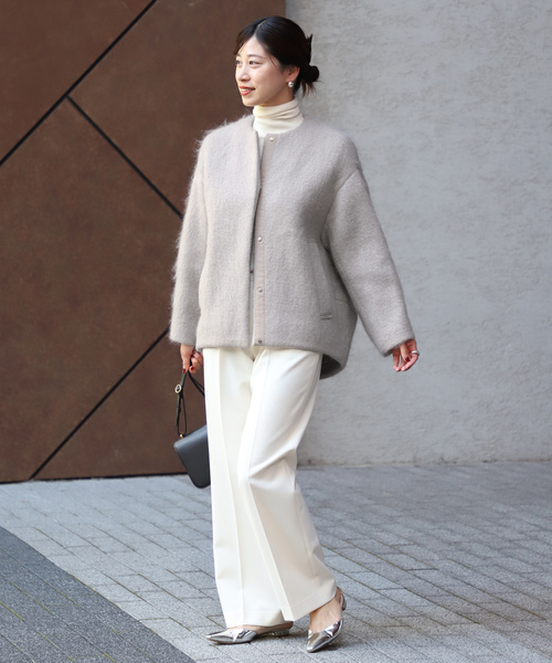 VERMEIL par iena（ヴェルメイユパーイエナ） ノーカラーコート 36