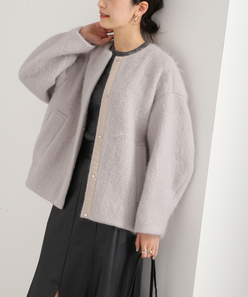 VERMEIL par iena（ヴェルメイユパーイエナ） ノーカラーコート 36