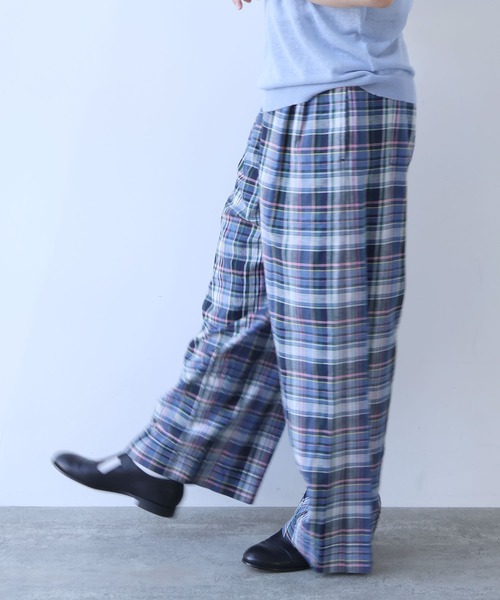 bulle de savon（ビュルデサボン） ワイドパンツ パンツ コットン