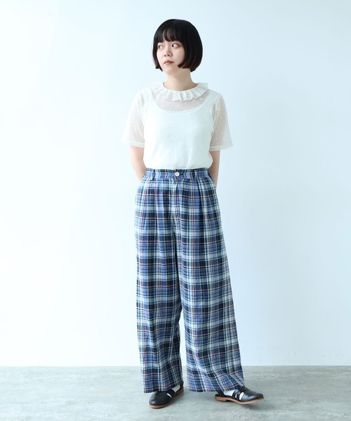 bulle de savon（ビュルデサボン） ワイドパンツ パンツ コットン