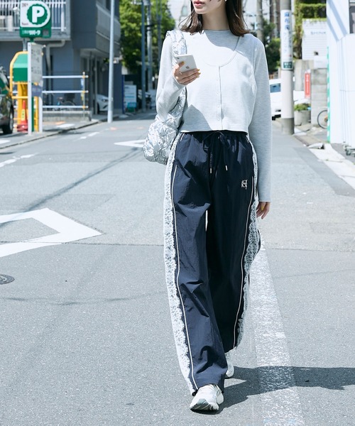 「forksy.」 イージーパンツ FREE ネイビー レディース_画像5