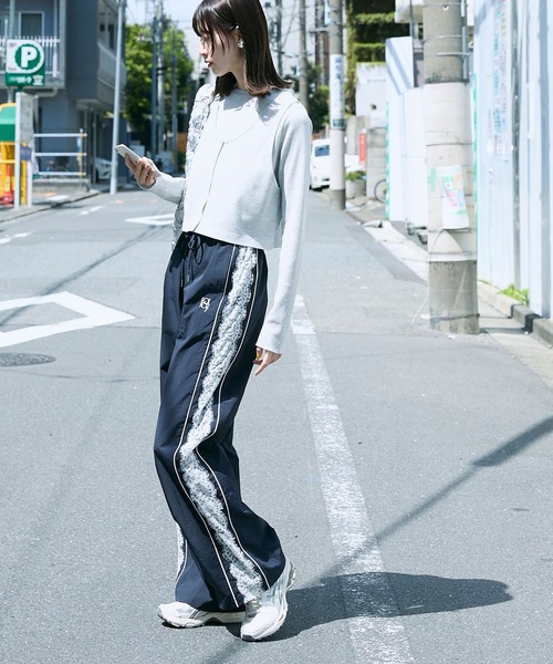 「forksy.」 イージーパンツ FREE ネイビー レディース_画像6