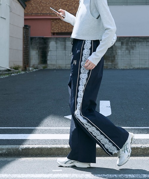 「forksy.」 イージーパンツ FREE ネイビー レディース_画像7