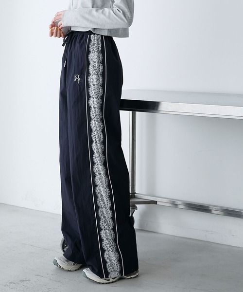 「forksy.」 イージーパンツ FREE ネイビー レディース_画像9