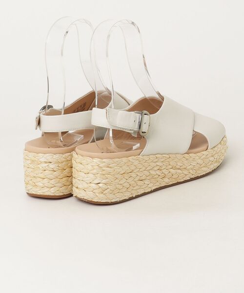 「Clarks」 ヒールサンダル UK5.5 ホワイト レディース_画像2