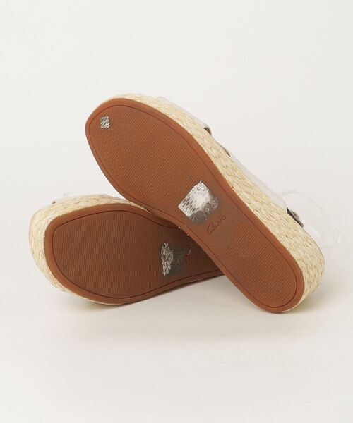 「Clarks」 ヒールサンダル UK5.5 ホワイト レディース_画像3