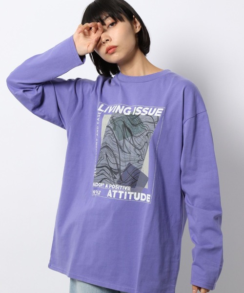 「PAGEBOY」 長袖カットソー FREE オフホワイト レディース_画像7