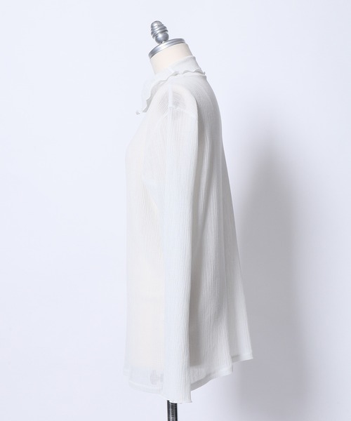 「haupia」 長袖カットソー MEDIUM ライトグレー レディース_画像4