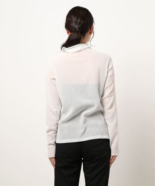 「haupia」 長袖カットソー MEDIUM ライトグレー レディース_画像6