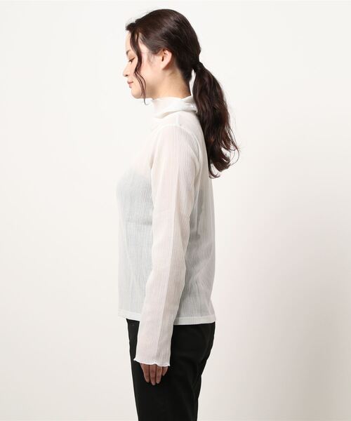 「haupia」 長袖カットソー MEDIUM ライトグレー レディース_画像8