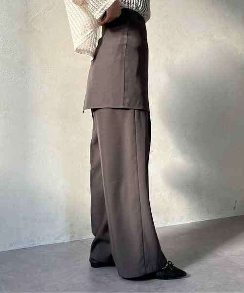 「Thevon」 スラックス M ベージュ レディース_画像4