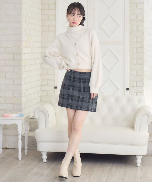 Emsexcite（エムズエキサイト） スカート チェックニットミニSK