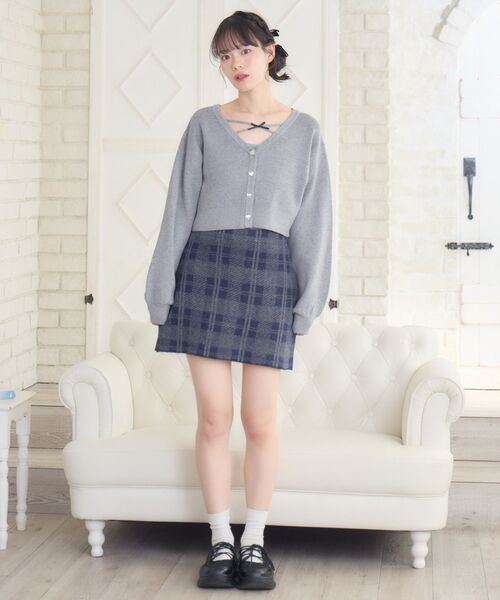 Emsexcite（エムズエキサイト） スカート チェックニットミニSK