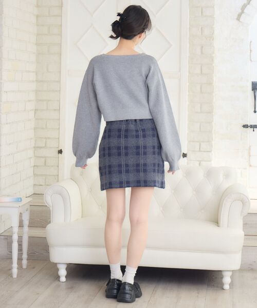 Emsexcite（エムズエキサイト） スカート チェックニットミニSK