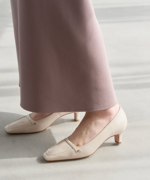 LE TALON（ル タロン） パンプス 5cmスクエアローファーパンプス