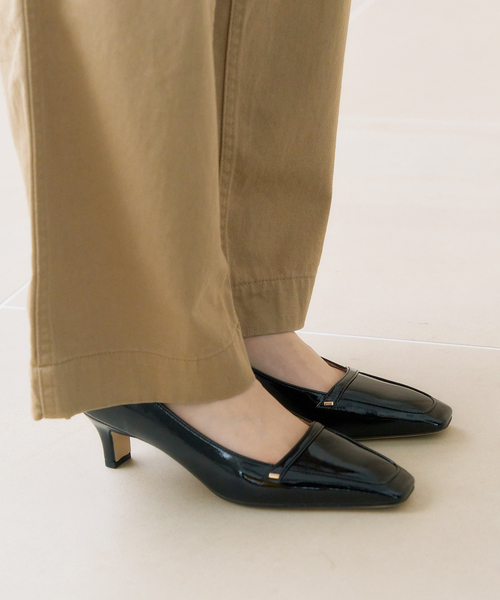 LE TALON（ル タロン） パンプス 5cmスクエアローファーパンプス