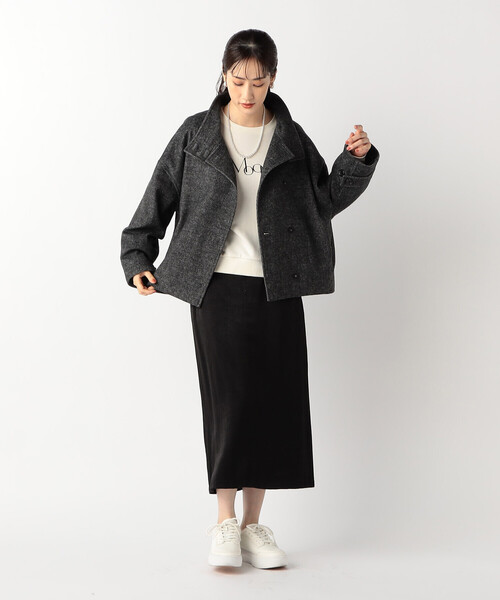 「COMME CA ISM」 ジャケット LARGE グレー レディース_画像3