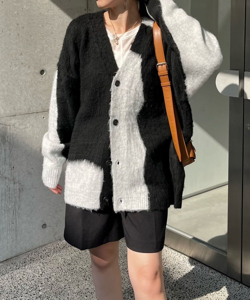 「CAPRICIEUX LE'MAGE」 ニットカーディガン FREE ブラック レディース_画像3