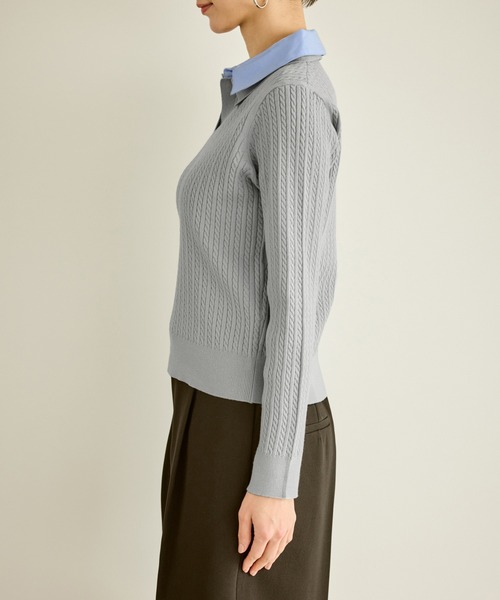 ROPE' PICNIC（ロペ ピクニック） ニット セーター ダブルカラーミニ