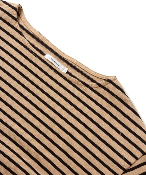 「Sandinista」 長袖Tシャツ MEDIUM ベージュ×ブラック メンズ_画像8