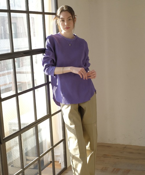 「FRUIT OF THE LOOM」 長袖Tシャツ M ブラック メンズ_画像9