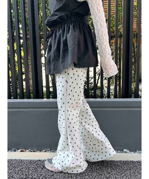 「WC」 ブーツカットパンツ FREE グレー レディース_画像3