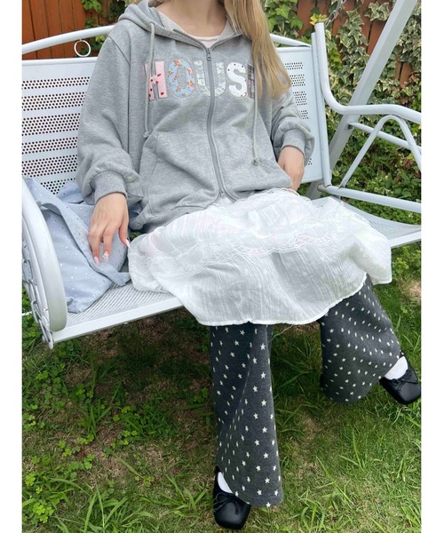 「WC」 ブーツカットパンツ FREE グレー レディース_画像6