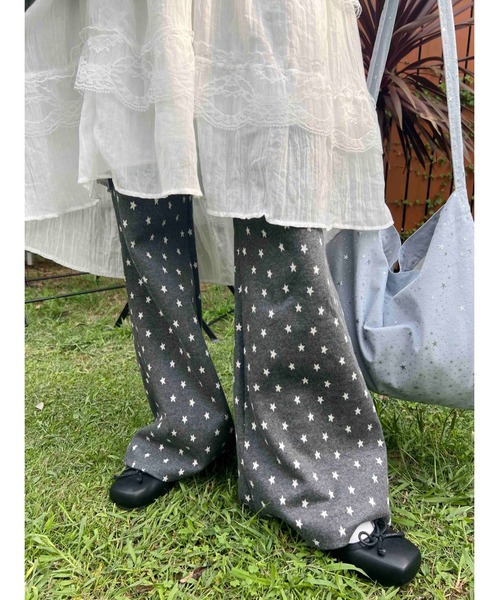 「WC」 ブーツカットパンツ FREE グレー レディース_画像9