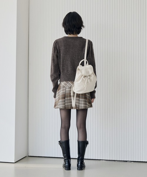 「UNE MANSION」 ニットカーディガン FREE レッド レディース_画像4