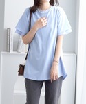 tシャツ 半袖 「サラっと快適×体型カバー」袖...の詳細画像2