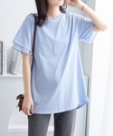 tシャツ 半袖 「サラっと快適×体型カバー」袖...の詳細画像3