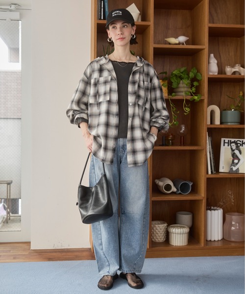 ANGIE tシャツ レーストリムボートネックカットソー レディース