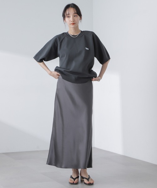 「PENNEYS」 半袖ニット FREE チャコール レディース_画像7